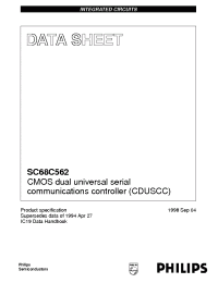 Datasheet  SC68C562