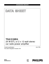 Datasheet  TDA1518BQ