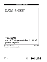 Datasheet  TDA1554Q