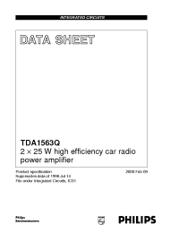 Datasheet  TDA1563Q