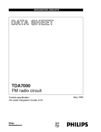 Datasheet  TDA7000