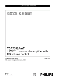 Datasheet  TDA7052A