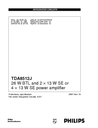 Datasheet  TDA8512J