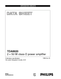 Datasheet  TDA8920