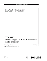 Datasheet  TDA8925