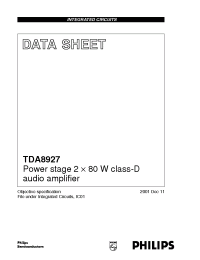 Datasheet  TDA8927