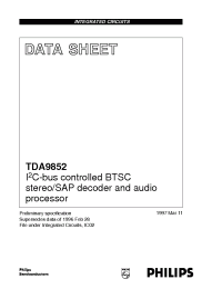 Datasheet  TDA9852