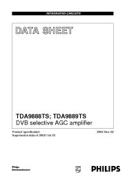 Datasheet  TDA9889TS