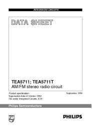 Datasheet  TEA5711