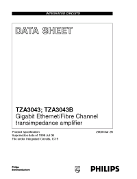 Datasheet  TZA3043