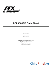 Datasheet  PCI9060SD