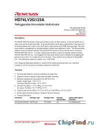 Datasheet  HD74LV2G123A