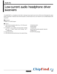 Datasheet  BA3574BFS