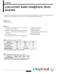 Datasheet  BA3575FS