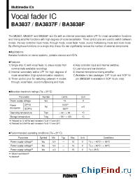 Datasheet  BA3837