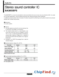 Datasheet  BA3853BFS
