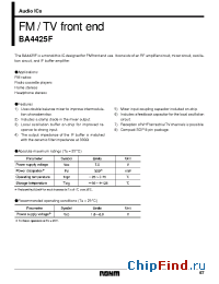 Datasheet  BA4425F