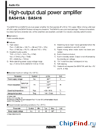 Datasheet  BA5415A