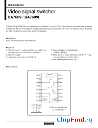 Datasheet  BA7609F