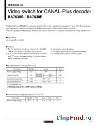 Datasheet  BA7630F