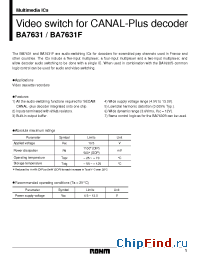Datasheet  BA7631F