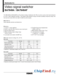 Datasheet  BA7649AF