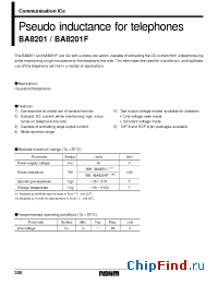 Datasheet  BA8201F