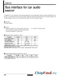 Datasheet  BA8272F