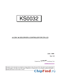 Datasheet  KS0032