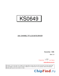 Datasheet  KS0649