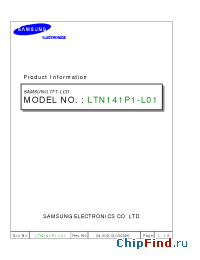 Datasheet  LTN141P1-L01