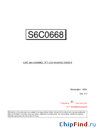 Datasheet  S6C0668