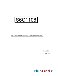 Datasheet  S6C1108