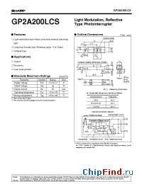 Datasheet  GP2A200LCS