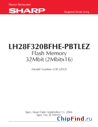 Datasheet  LH28F320BFHE-PBTLEZ