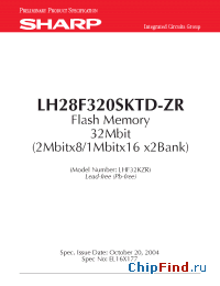 Datasheet  LH28F320SKTD-ZR
