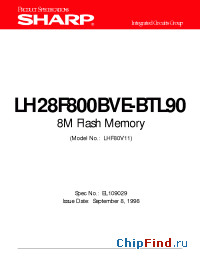 Datasheet  LH28F800BVE-BTL90