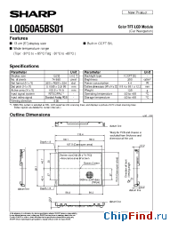 Datasheet  LQ050A5BS01