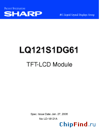 Datasheet  LQ121S1DG61