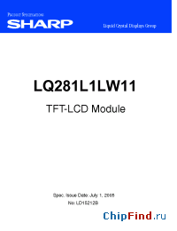 Datasheet  LQ281L1LW11