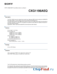 Datasheet  CXG1198AEQ