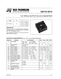 Datasheet  GS1T5-5D15