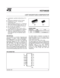 Datasheet  HCF4063M013TR