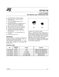 Datasheet  ST75C176