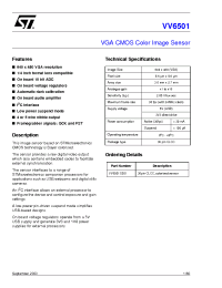 Datasheet  VV6501