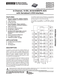 Datasheet  ADS5276