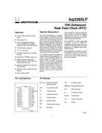Datasheet  BQ3285LF