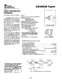 Datasheet  CD4063B