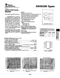 Datasheet  CD4532B