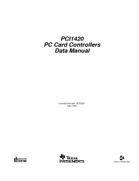 Datasheet  PCI1420